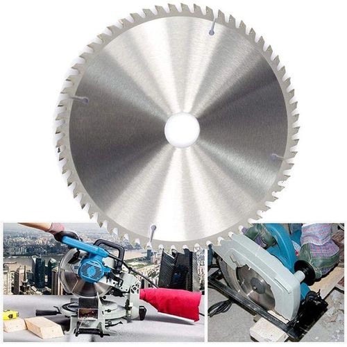 Circular Saw Blade, 9 INCH, 100 Teeth Silver Cutting Disc Alloy Carbide Saw Blade for Cutting Steel, Aluminum, Iron, Non-Ferrous Metals, Wood Plastic
