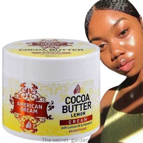 Original  American Dream Cocoa Butter Lemon Brightening Cream | Fades Dark Spots + Smooths Stretch Marks | 500ml | LIMITED SALE PRICE