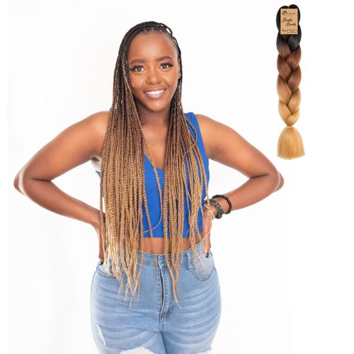 Ombré Braids KE C14 Ombre Braid Ombre Braiding Hair Caramel Jumbo Braid