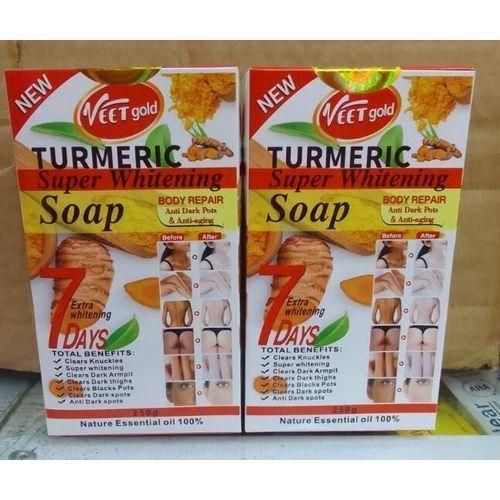 🔥 ORDER 1, WE SEND 2 — VEET GOLD Turmeric Super Whitening Soap | Clears Dark Spots + Brightens Skin + Anti-Aging | KSh 1,600