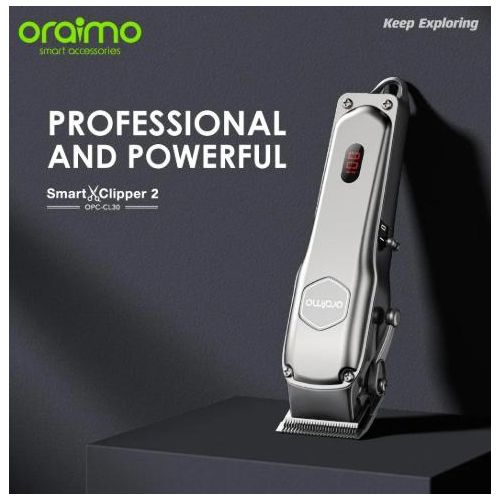 Oraimo SmartClipper 2 Professional Cordless Hair Clipper – 150-Minute Runtime, Stainless Steel Blades (Ref: OPC-CL30)