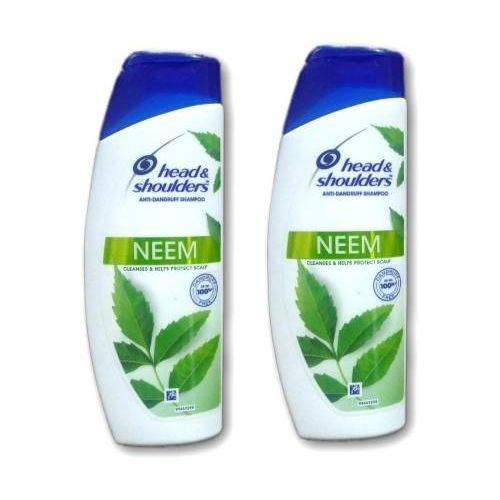 Head & Shoulders Anti-Dandruff,Anti-Itch,Cleanses and Protects Hair and Scalp infused with Neem Shampoo For Healthy Scalp-400ml (2 Packs ).
