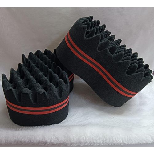 Magic Twist Hair Brush Sponge, Hair Curl Sponge Brush Wave Barber Hair Brush Sponge Tool