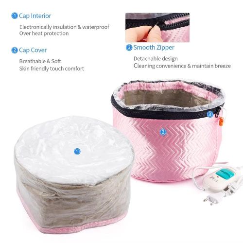 Electric Hair Thermal Treatment Hair Beauty Steamer Cap SPA Nourishing Hair Care Cap