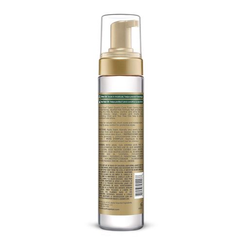 AFRICAN PRIDE Olive Miracle Non-Flaking Foam Setting Hair Mousse, Long-Lasting Frizz & Shine Control For Curls, Braids, Weaves, Wigs, Waves & Wraps