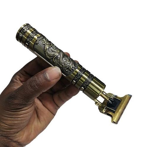 ⚡ Vintage T9 Golden Dragon USB Rechargeable Clipper — Professional Metal Electric Trimmer