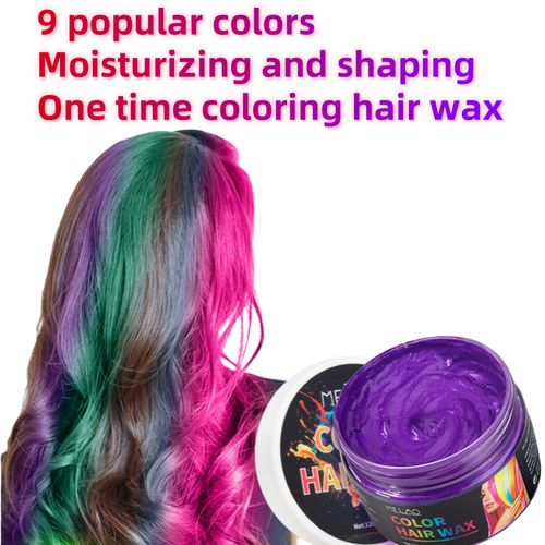 Melao Colored Hair Wax, Long-lasting Styling, Disposable Dyeing Mud, Moisturizing Hair Dye, Hair Gel