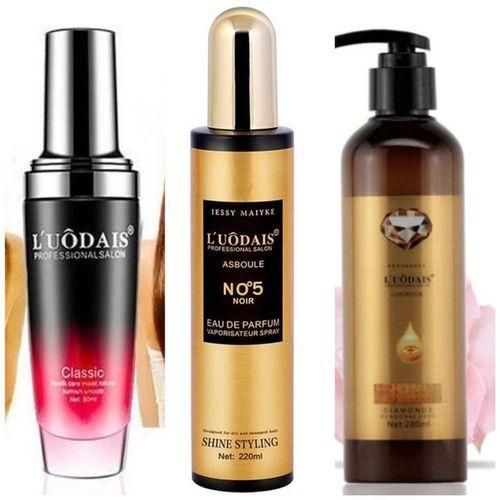 Luodais 3pcs Hair set , Hair spray , curl keeper , Hair serum