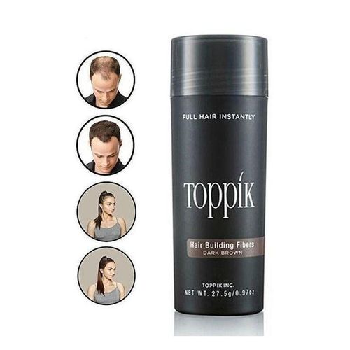 Toppik Hair Building Fibres- Dark Brown (USA) Premium Fibres Hairloss Concealer
