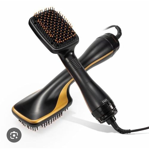 Professional 2 In 1 Hair Dryer/ Brush One Step Hair Blower Electric Hot Air Brush - Black/pink, Black/Gold