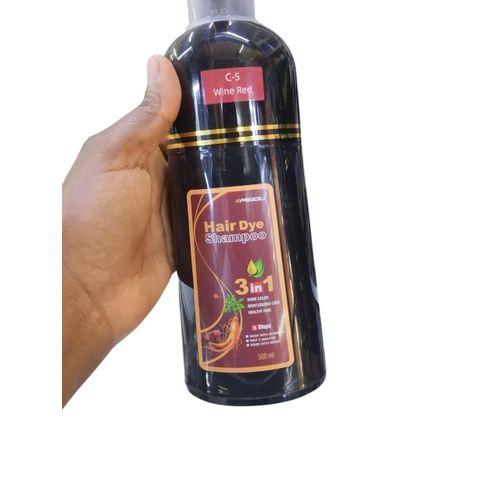 Meidu 3-in-1 Hair Shampoo C-5 – Wine Red Color, Long-Lasting & Vibrant