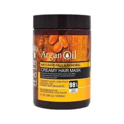 Keratin Argan Oil Anti- Hair Fall And Renewal Creamy Hair Mask Treatment- 1kg.