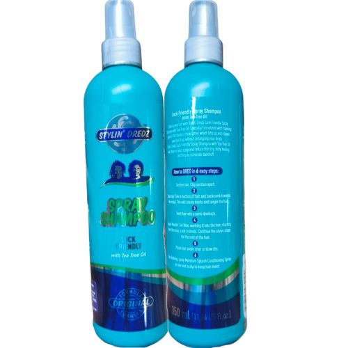 Stylin' Dredz Lock Friendly Spray Shampoo With Tea Tree Oil cf