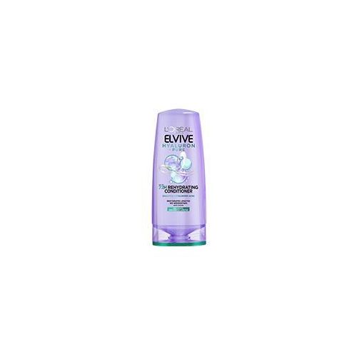 L'Oréal Elvive Hyaluron Pure 72H Rehydrating Conditioner, with Salicylic + Hyaluronic Acid, Rehydrates Lenghts with No Weighdowm, Suitable for Oily Roots & Dehydarted Lenghts - 400ml