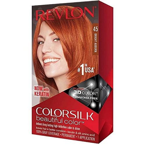 Revlon ColorSilk Bright Auburn - 45 (60ml + 60ml +10ml)