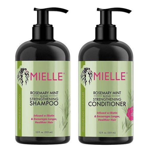 Mielle Rosemary Mint Strengthening Conditioner And Shampoo With Biotin-355ml