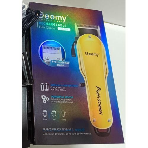 Geemy Rechargeable Proffessional Clipper With Powerful Motor 6081