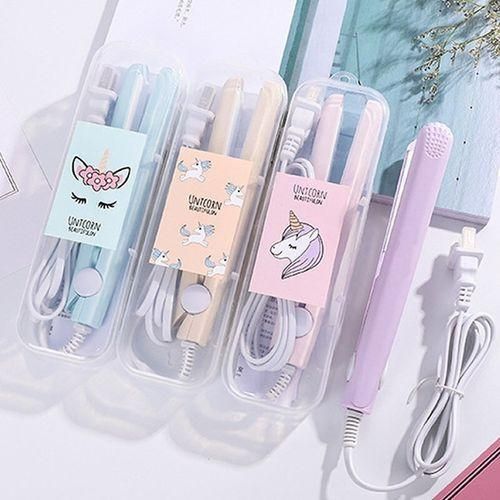 Flat Curling Iron Mini Hair Straightener And Styling Iron.