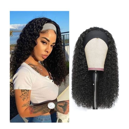 18" Soft Curly Headband Wig +Free Gift Inside!