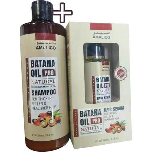 AMALICO Batana Oil Natural Shampoo + Pro Hair Serum