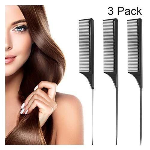 3pcs Rat Tail Comb Professional Styling Fine Comb