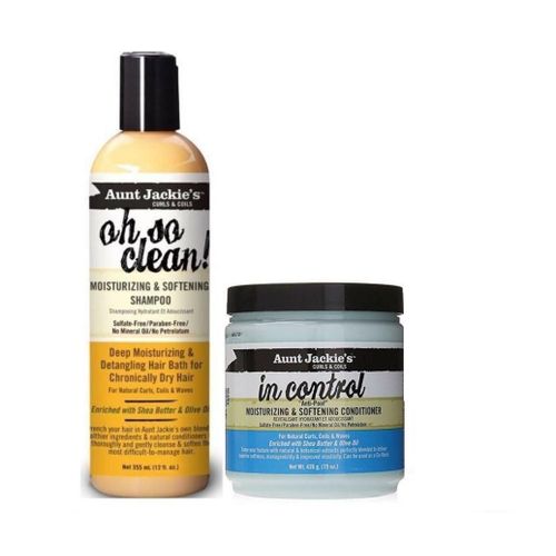 Aunt Jackie'S Oh so clean Shampoo & In Control Moisturizing & Softening Conditioner