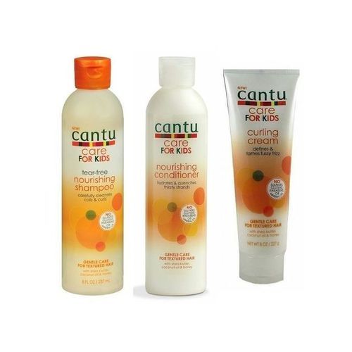 Cantu Nourishing Curling Cream, Shampoo ,Conditioner, -For KIDS