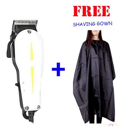 Geemy Professional Hair Cut Shaving Machine + FREE Shaving Gown
