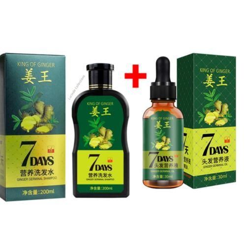 Aichun Beauty Anti-Hair Loss Shampoo, Hair Growth Treatment Ginger Anti-Hair Loss & Hair Growth Shampoo + Essential Oil