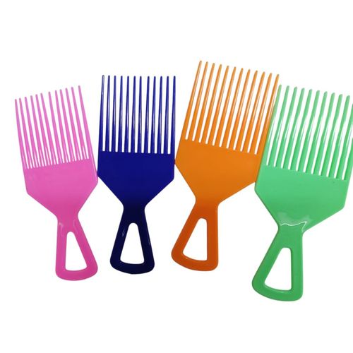 Afro Hair Wide Hair Pick, Strong & Durable Plastic Afro Combs
