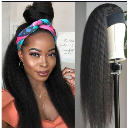 Brazilian Natural Yaki Headband Wig +Free Gift Inside!