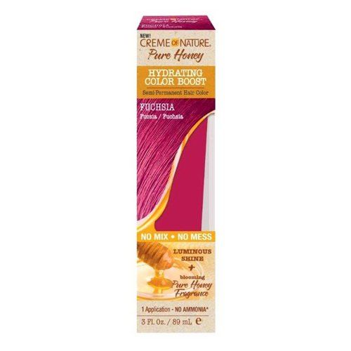 Creme Of Nature Pure Honey Hydrating Color Boost Semi-Permanent HC Fuchsia