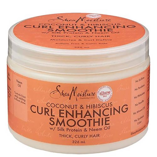 Shea Moisture Coconut & Hibiscus Curl Enhancing Smoothie with Silk proteins and Neem for Thick, Curly Hair.