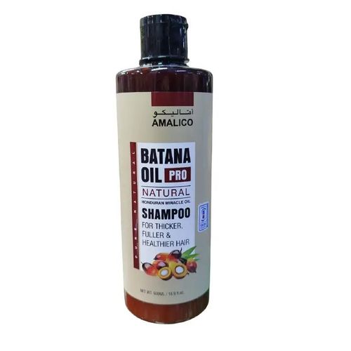 AMALICO Batana Oil Pro Natural Shampoo 500ml – Honduran Miracle Oil for Thicker, Fuller Hair