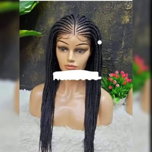 Closure braided wig