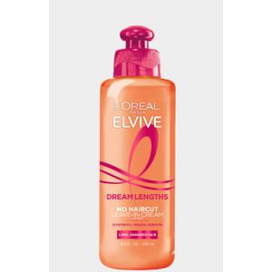 L'Oréal Elvive Dream Lenghts No Haircut Leave in Cream Conditioner, wit Fine Castor Oil + Vitamins that Helps Seal Split Ends & Reduces Breakage, Suitable for Long Damaged Hair- 200ml