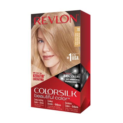 Revlon ColorSilk Medium Ash Blonde - 70 (60ml + 60ml +10ml)