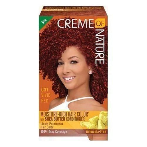 Creme Of Nature Moisture-Rich Hair Color With Shea Butter Conditioner C31 VIVID RED