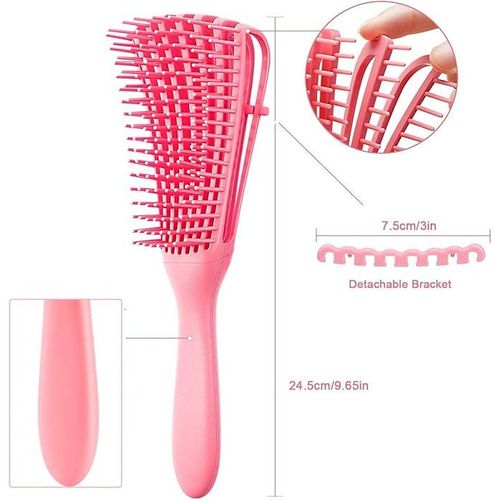 2 in 1 Detangler & Styler Hair Brush Pink