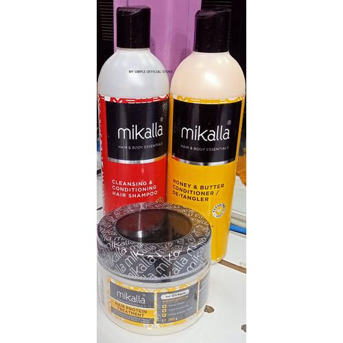Mikalla Shampoo + Conditioner +Hair Protein Treatment
