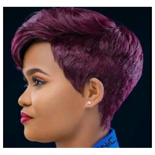 Fashion Classic Pixie Human Glue Bob Wig