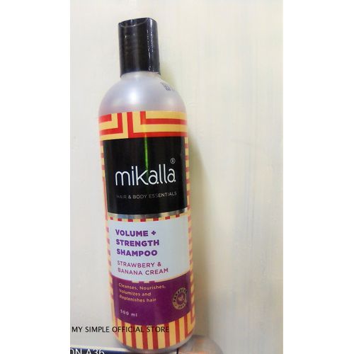 Mikalla Volume+ Strength Shampoo Straw Berry& Banana Cream