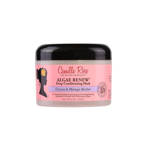 Camille Rose Deep Conditioning Hair Mask- with Peppermint, Blue Green Algae & Mango Butter, to Strengthen and Moisturize for all hair types