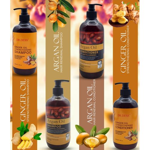 Renewal Hair strengthening Shampoo's , Argan oil, Ginger, Rosemary, Hair shampoo growth, shampoo + FREE conditioner