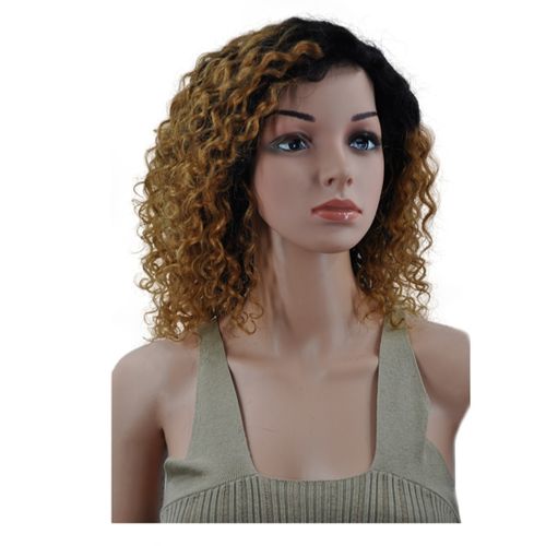 Ombre Gold Curly Headband Wig +Free Gift Inside!