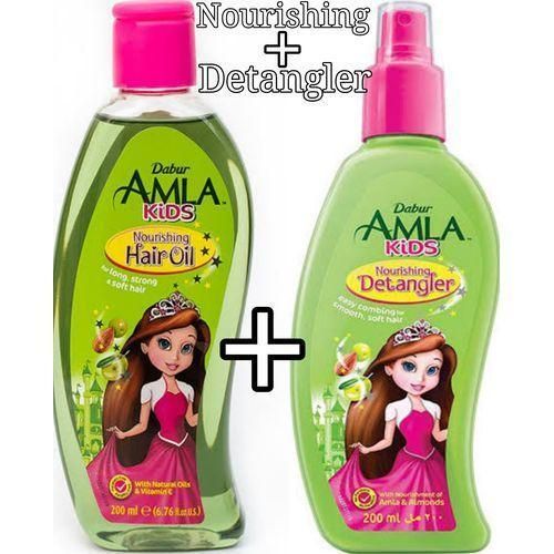 Dabur Amla Kids Nourishing Hair Oil + Detangler