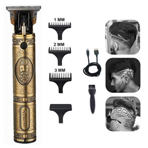 High Quality Hair Shaving Rechargeable Hair Cliipper Rechargeable Cordless Close Cutting T-Blade Trimmer For Men