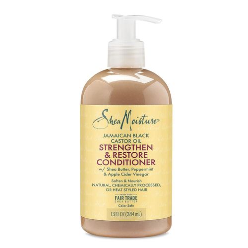 Shea Moisture Conditioner 100% Pure Jamaican Black Castor Oil to Intensely Smooth and Nourish Hair with Shea Butter