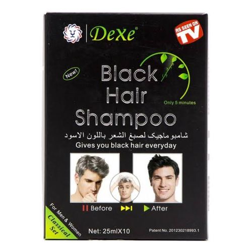 Dexe Black Hair Shampoo 25ml X 10 Sachets