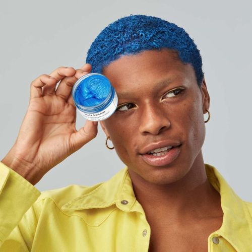 Mofajang Blue Temporary Hair Color Wax- Natural Hairstyle Cream